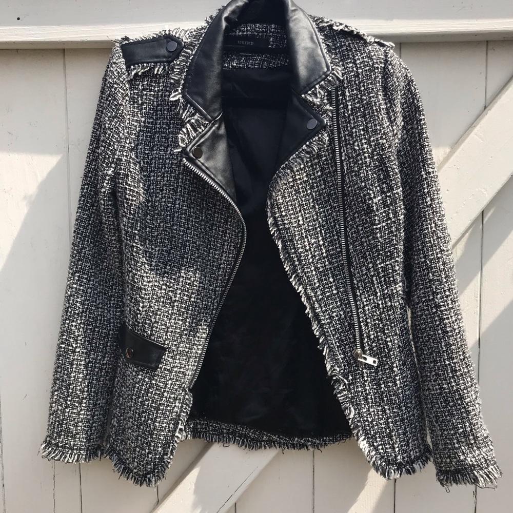 Tweed blazer jacket